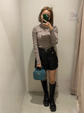 熊澤姫奈さん(レディース・155cm)の冬コーディネート