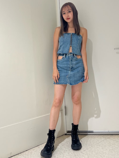 セール】ジップデニムビスチェ（キャミソール）｜EVRIS（エヴリス）の  