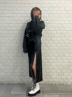 熊澤姫奈さん(レディース・155cm)の冬コーディネート