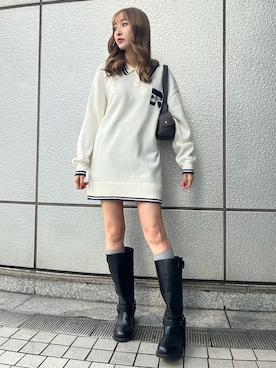 熊澤姫奈さん(レディース・155cm)の冬コーディネート