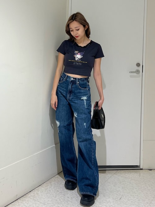 EVRIS デニムパンツ オーバークラッシュワイドデニムパンツ（デニムパンツ）｜EVRIS