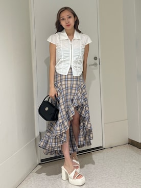 「EVRIS 」｜熊澤姫奈さん（レディース・155cm）の夏コーディネート