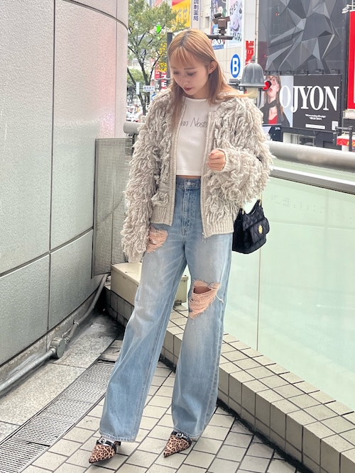 YOKANGホワイトデニムロングワンピース OJYON デニムホワイト ワンピース