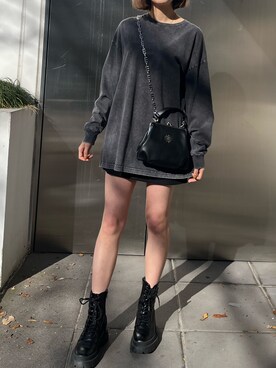 熊澤姫奈さん（レディース・155cm）の冬コーディネート