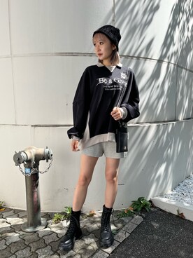 熊澤姫奈さん（レディース・155cm）の秋コーディネート