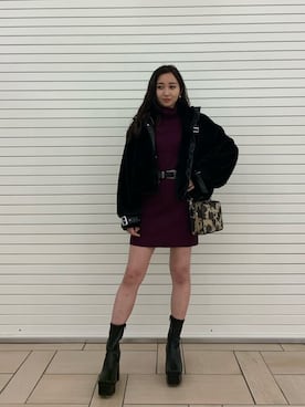 熊澤姫奈さん（レディース・155cm）の秋コーディネート