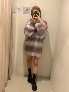 熊澤姫奈さん（レディース・156cm）の冬コーディネート