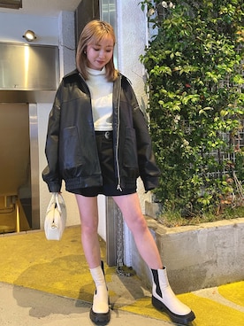 熊澤姫奈さん（レディース・156cm）の冬コーディネート