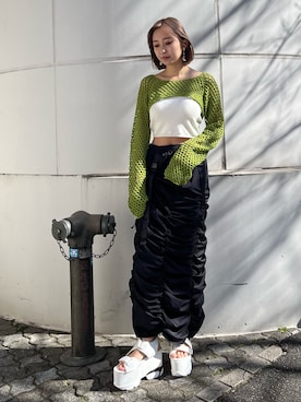 熊澤姫奈さん（レディース・155cm）の春コーディネート