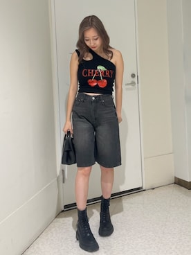 「EVRIS 」｜熊澤姫奈さん（レディース・155cm）の夏コーディネート