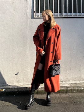 熊澤姫奈さん（レディース・156cm）の冬コーディネート