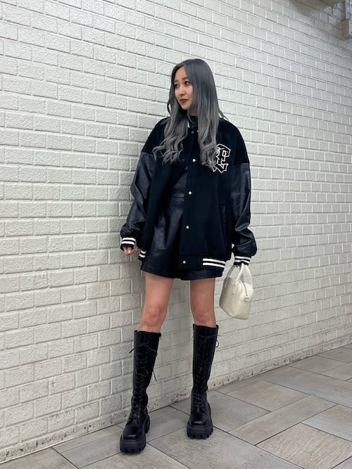 海外ブランド通販 公式サイト フェイクレザーハイウエストショートパンツ（その他パンツ パンツ