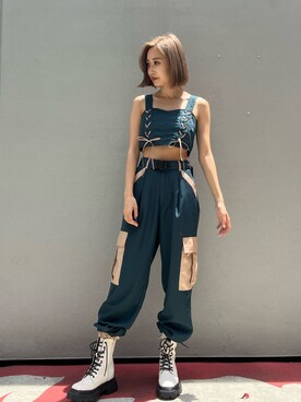 熊澤姫奈さん(レディース・155cm)の夏コーディネート