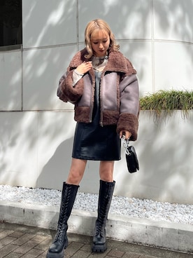 熊澤姫奈さん(レディース・155cm)の秋コーディネート