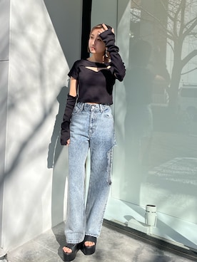 熊澤姫奈さん（レディース・155cm）の春コーディネート