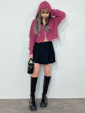熊澤姫奈さん(レディース・155cm)の冬コーディネート