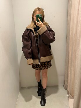 熊澤姫奈さん（レディース・156cm）の冬コーディネート