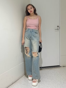 「EVRIS 」｜熊澤姫奈さん（レディース・155cm）の夏コーディネート