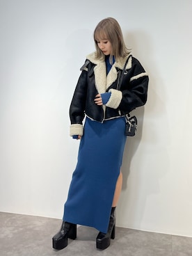 熊澤姫奈さん（レディース・155cm）の冬コーディネート