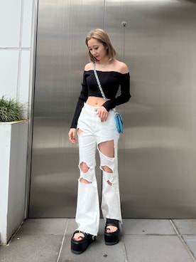 熊澤姫奈さん（レディース・155cm）の春コーディネート