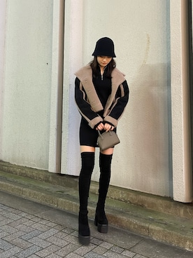 花島郁さん（レディース・167cm）の秋コーディネート