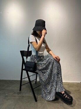 花島郁さん(レディース・167cm)の春コーディネート