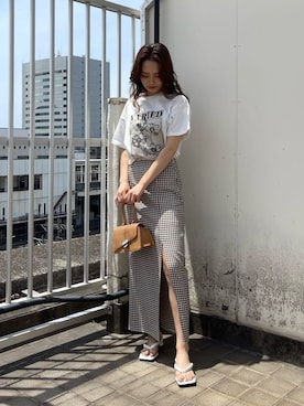 花島郁さん（レディース・167cm）の夏コーディネート