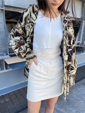 花島郁さん（レディース・167cm）の春コーディネート