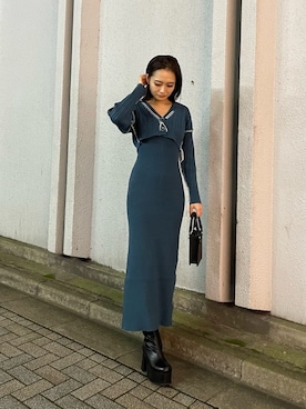 花島郁さん（レディース・167cm）の秋コーディネート