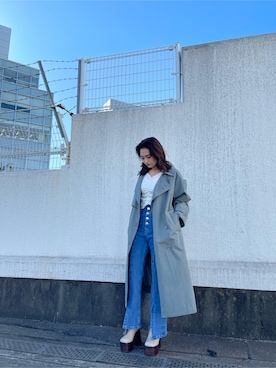 花島郁さん（レディース・167cm）の冬コーディネート