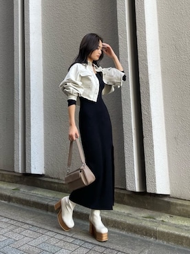 花島郁さん(レディース・167cm)の秋コーディネート