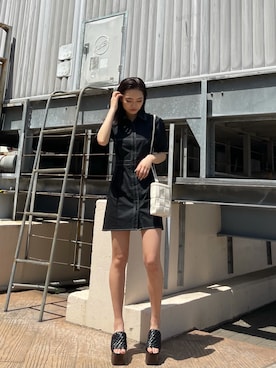 花島郁さん（レディース・167cm）の春コーディネート