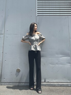 花島郁さん(レディース・167cm)の春コーディネート