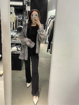 花島郁さん（レディース・167cm）の春コーディネート