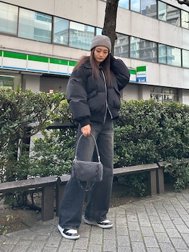 花島郁さん（レディース・167cm）の冬コーディネート