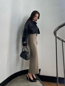花島郁さん(レディース・167cm)の春コーディネート