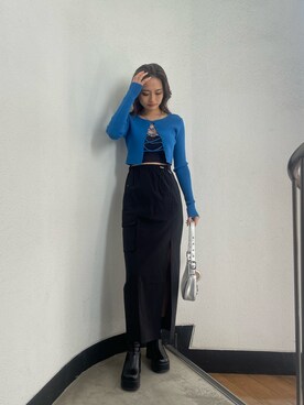 花島郁さん(レディース・167cm)の春コーディネート