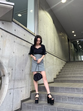 花島郁さん(レディース・167cm)の春コーディネート