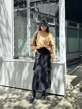 花島郁さん（レディース・167cm）の秋コーディネート