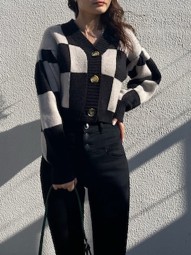 花島郁さん（レディース・167cm）の冬コーディネート