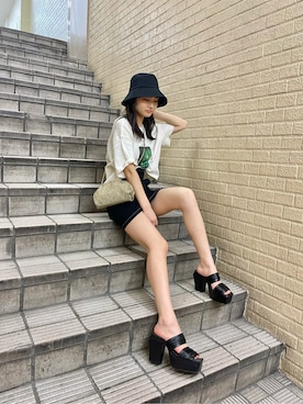 花島郁さん(レディース・167cm)の夏コーディネート