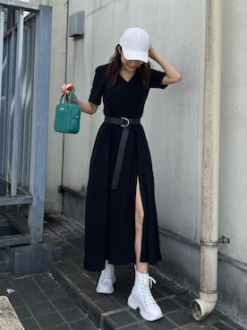 花島郁さん（レディース・167cm）の春コーディネート