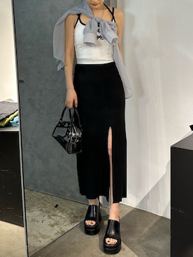 花島郁さん（レディース・167cm）の春コーディネート