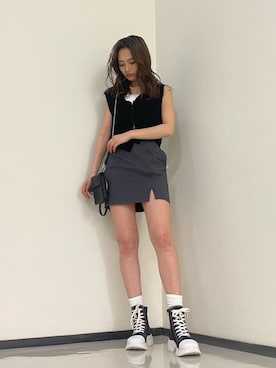 花島郁さん(レディース・167cm)の春コーディネート