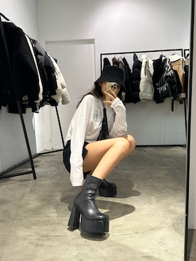 花島郁さん（レディース・167cm）の秋コーディネート