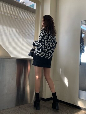 花島郁さん（レディース・167cm）の冬コーディネート