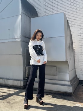 花島郁さん（レディース・167cm）の春コーディネート