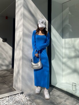 花島郁さん(レディース・167cm)の春コーディネート