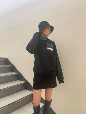 花島郁さん（レディース・167cm）の冬コーディネート