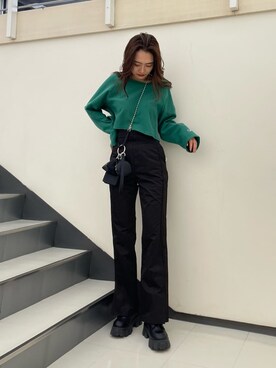 花島郁さん(レディース・167cm)の春コーディネート